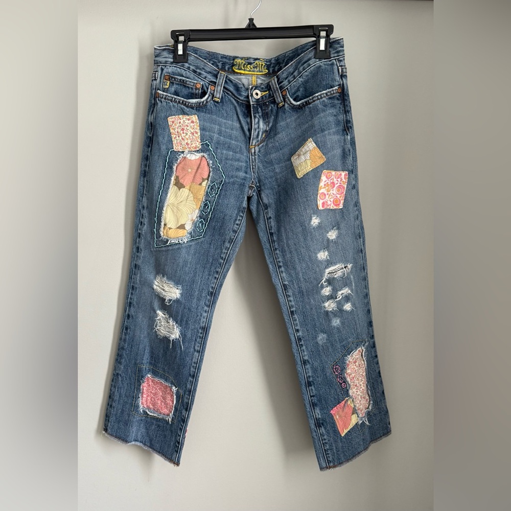 Miss Me Vintage Patchwork Jeans. In perfect condition.